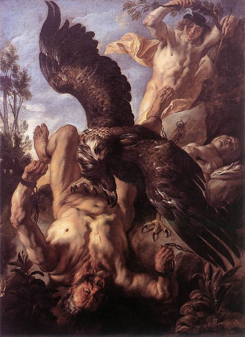 eagle eats man's liver.jungian therapy