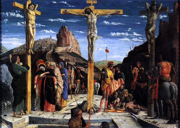 Crucifixion of Christ with thieves and crowd. Jungian analysis