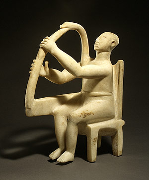 stone figure with harp.jungian psychoanalysis