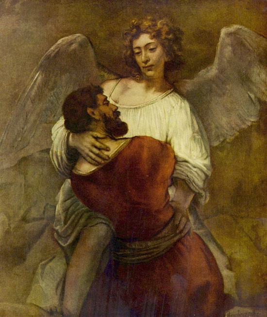 Jacob and angel Rembrandt